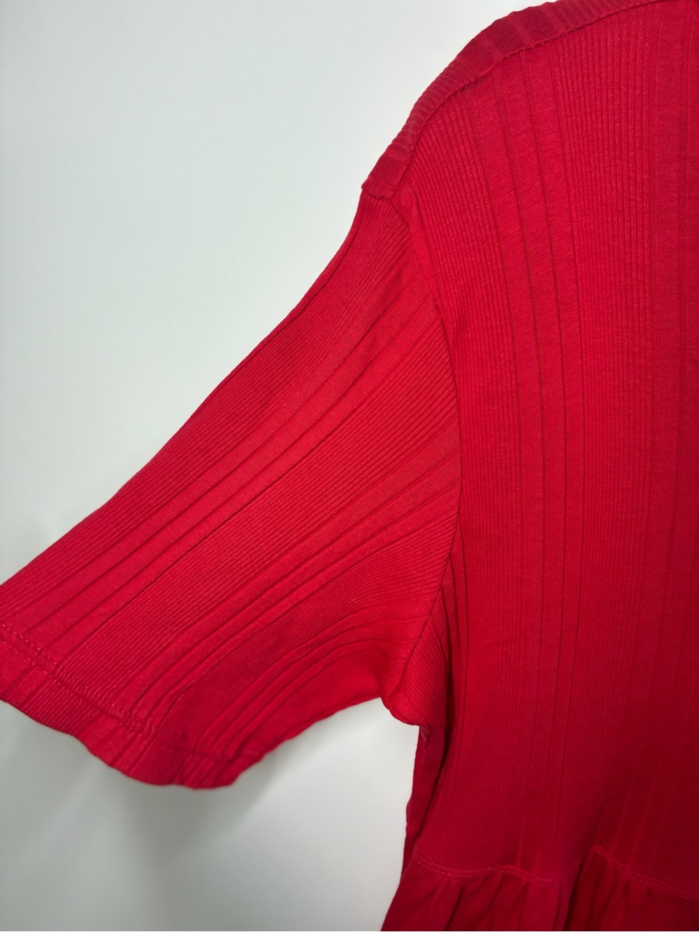 Basic Editions Red Button-Front Maxi Dress - Picture 5 of 6